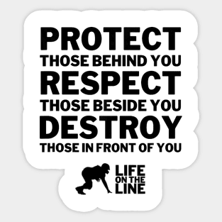 Football Lineman Sticker